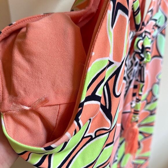 Kaari Blue Orange and Black Patterned Dress - Picture 7 of 7